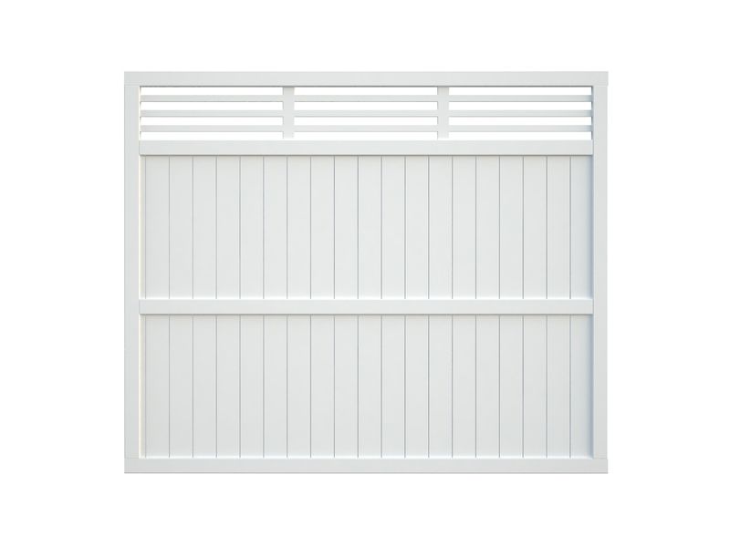 Panneau de clôture Reena 6 en bois 1800x1500 traité blanche