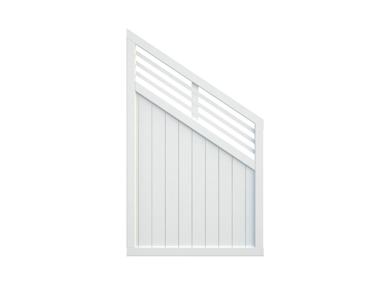 Panneau de clôture Reena 8 en bois 1800x1500 traité blanche