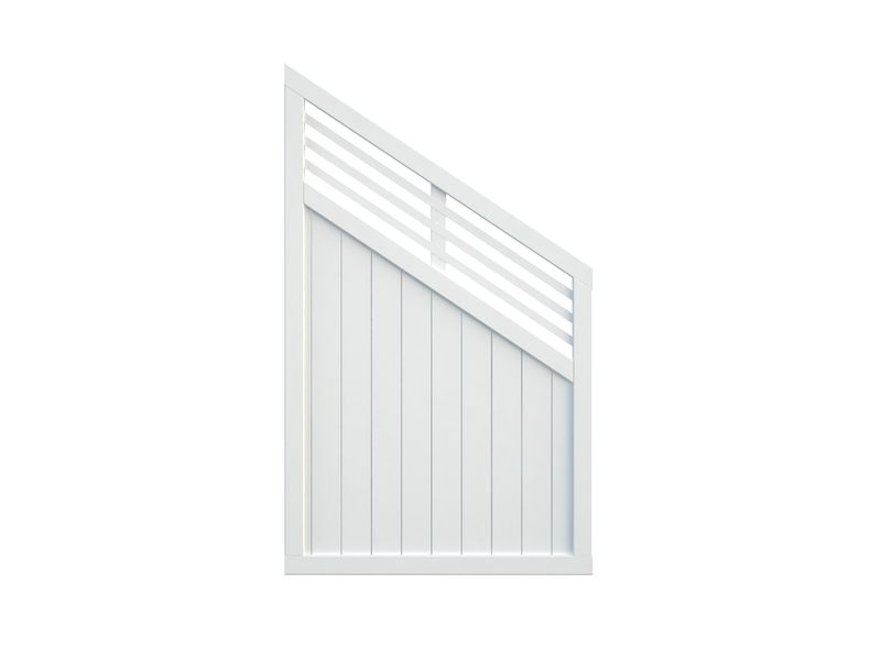 Panneau de clôture Reena 8 en bois 1800x1500 traité blanche