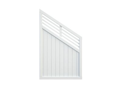 Panneau de clôture Reena 8 en bois 1800x1500 traité blanche