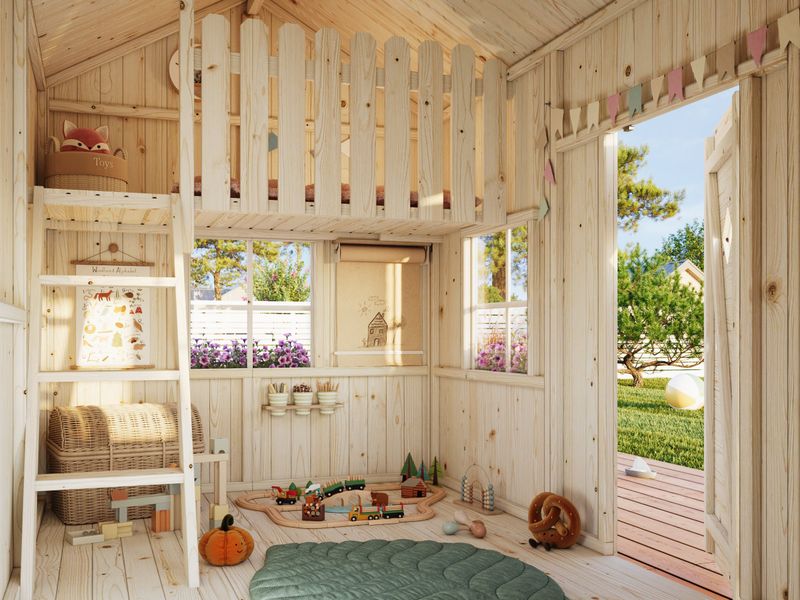 Cabane enfant en bois KIDS Grete 3,7 m2 Naturel
