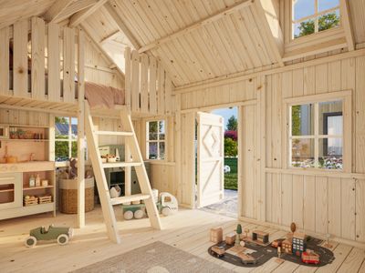 Cabane enfant en bois KIDS Marie 5,4 m2 Naturel