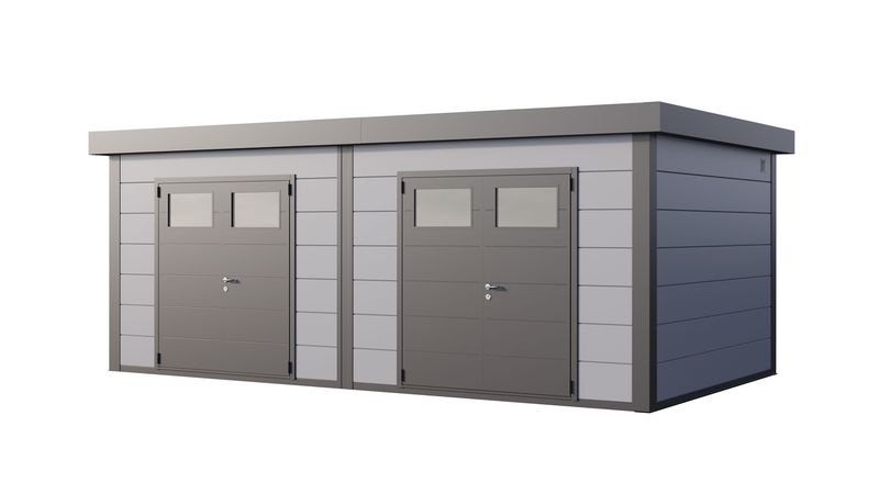 Abri de jardin en acier DUO  3336 Telluria 2x11.7m2