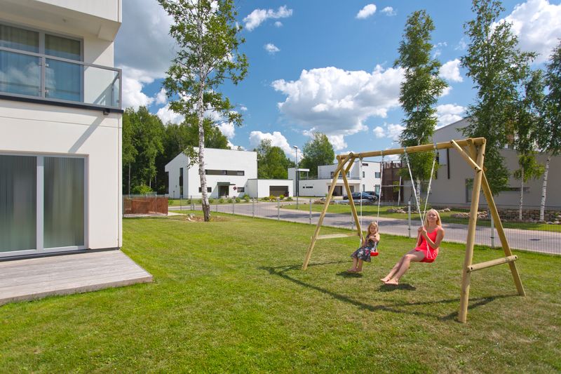 Balançoire Mathias  310x194x230 cm en bois traité autoclave vert