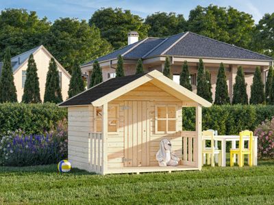 Cabane enfant en bois KIDS Felix 1,9 m2 traité au choix