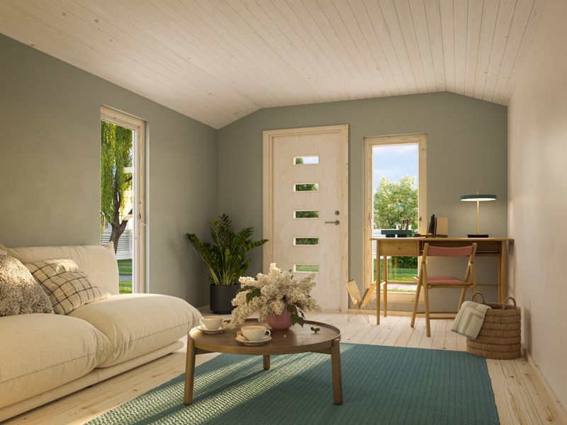 TINY HOUSES Ly 13,6 m2 avec plancher traité Naturel