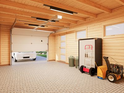 Garage Rasmus 19,0 m2 en bois 44 mm porte sectionnelle traité au choix