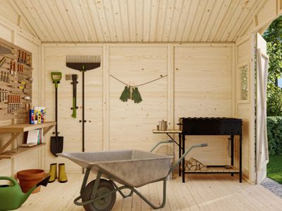 Abri de Rangement deux pentes en bois Dan 7,5 m2 traité au choix