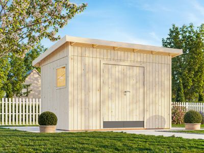 Abri de Rangement toit Plat en bois Stig 8,2 m2 au choix