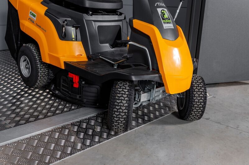 Rampe d’accès porte double pour abri en acier Eleganto