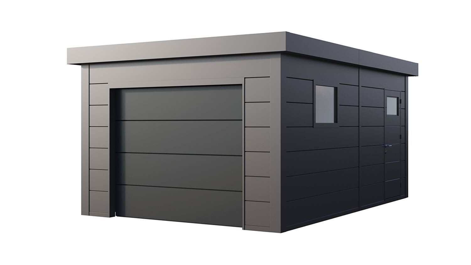 Garage en acier Eleganto 3654 de 19,4 m²