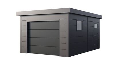 Garage en acier Eleganto 3654 de 19,4 m²
