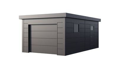 Garage en acier Eleganto 3663 de 23 m²