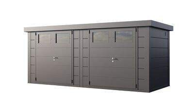 Abri de jardin en acier  DUO 2721 de 2x5,6 m²