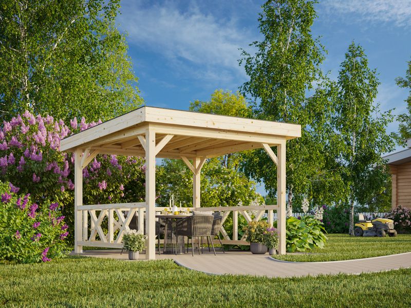 Pergola LENNA 8,3 m2 SET 301 en bois traité au choix
