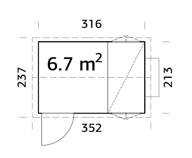 POULAILLER CHICK 6,7 m2 avec toiture métallique