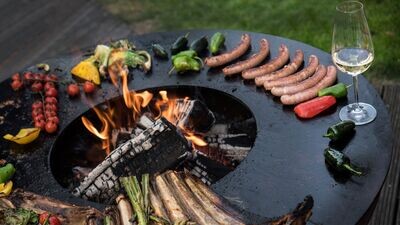 Pack Brasero-Barbecue CARUS-M avec équipements - Remundi