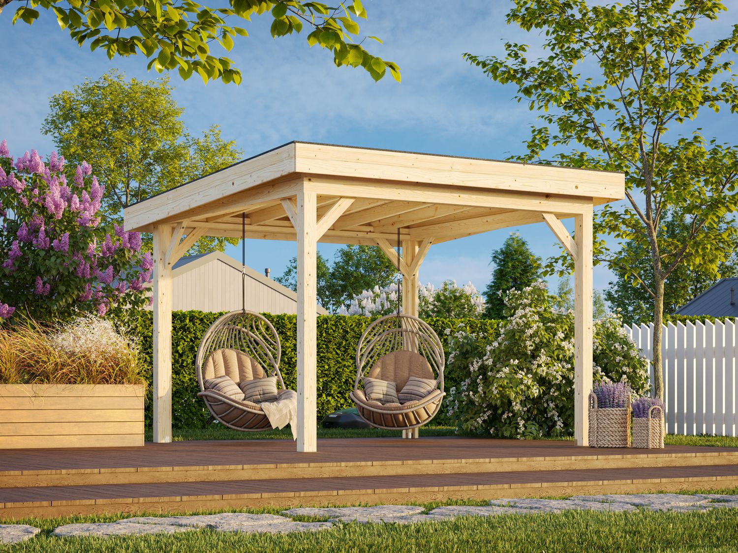Connect LENNA 8,3 m2 en bois traité au choix