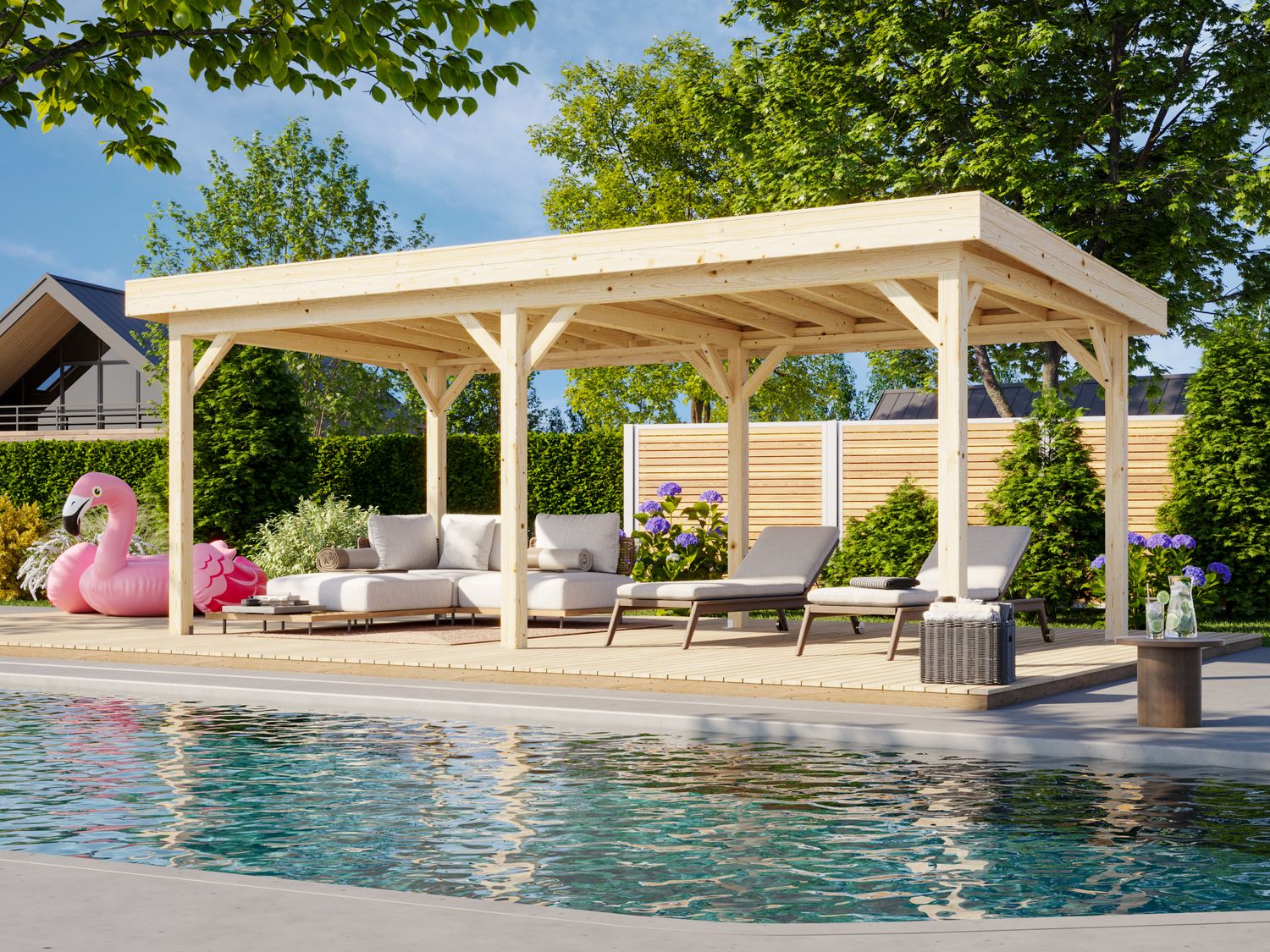 Connect LENNA 16.6 m2 en bois traité au choix