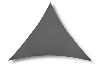 Voile d'Ombrage RIVAGE Triangulaire 5 m de côté - Fabriqué en France couleur Ardoise ou Grège
