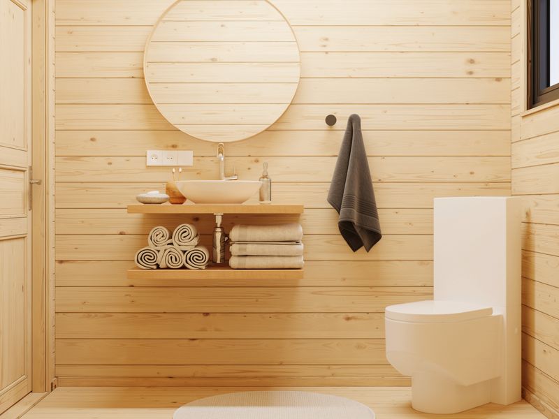 STUDIO CECILIA 30.0 m2 avec portes coulissantes en aluminium SLIDE PLUS en bois 70 mm avec plancher traité Naturel