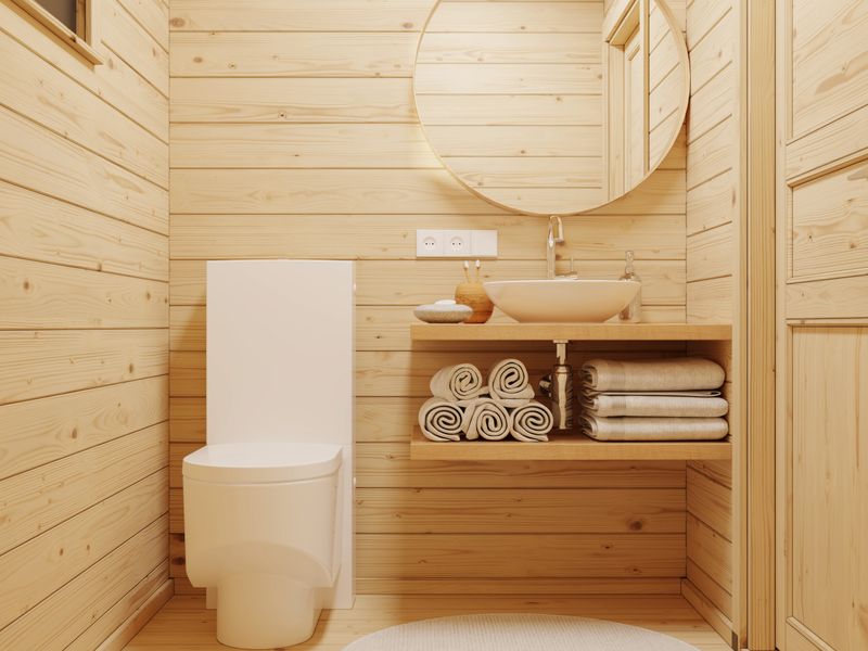 STUDIO CECILIA 32.0 m2 avec portes coulissantes en aluminium SLIDE PLUS en bois 70 mm avec plancher traité Naturel