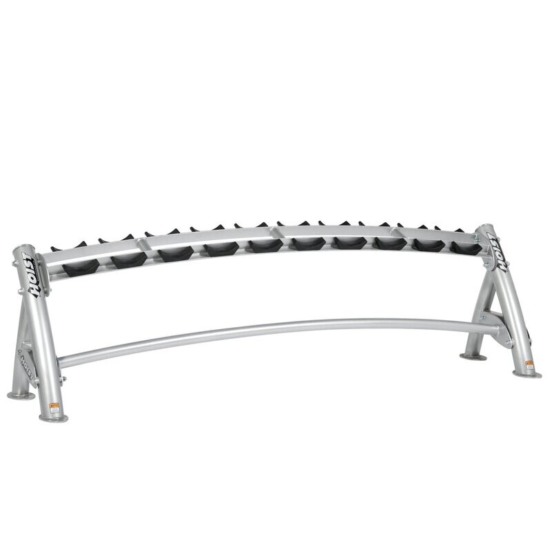 HOIST Single Tier Horizontal Dumbbell Rack