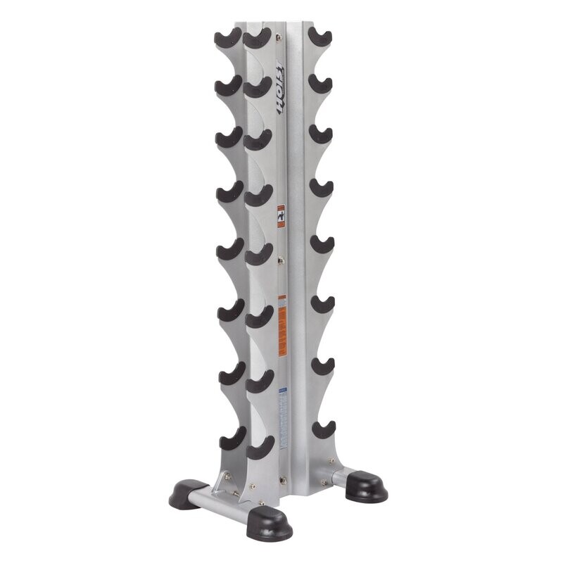 HOIST HF-5460 8 Pair Vertical Dumbbell Rack for Hex Dumbells
