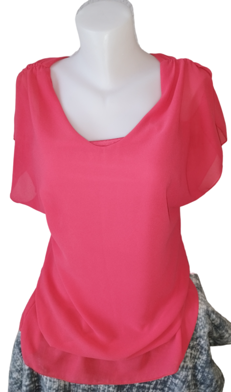 Tee-shirt chaine dos rose Taille Unique