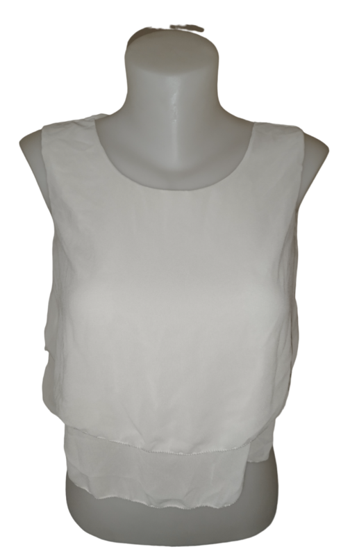 Débardeur fluide blanc T. 34 - XS