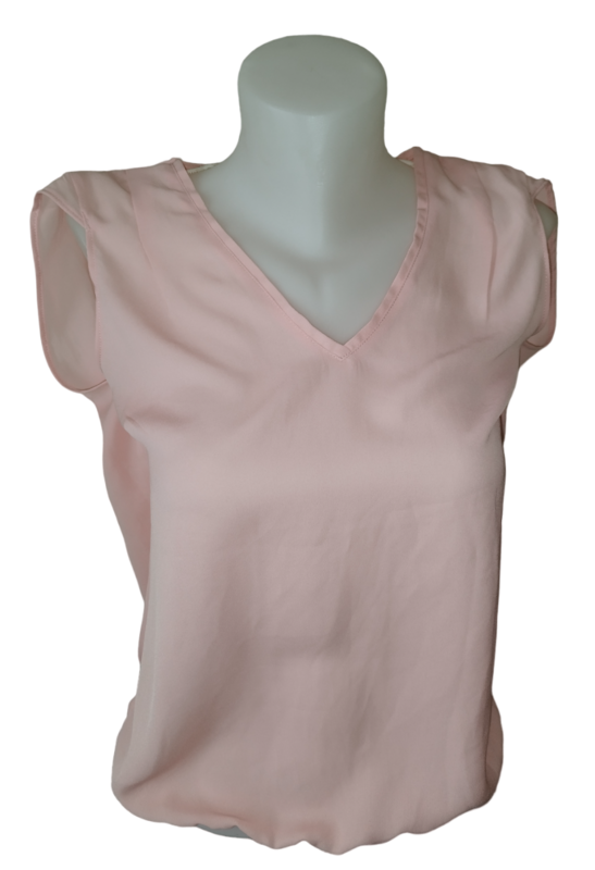 Haut rose poudrée dentelle dos T. 36 - S