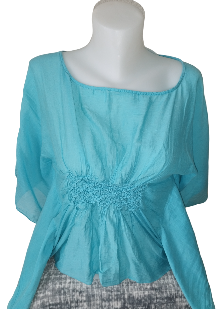 Haut bleu fluide t. 36 - S