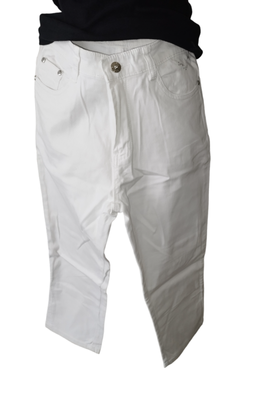 Pantalon blanc 3/4 T. M