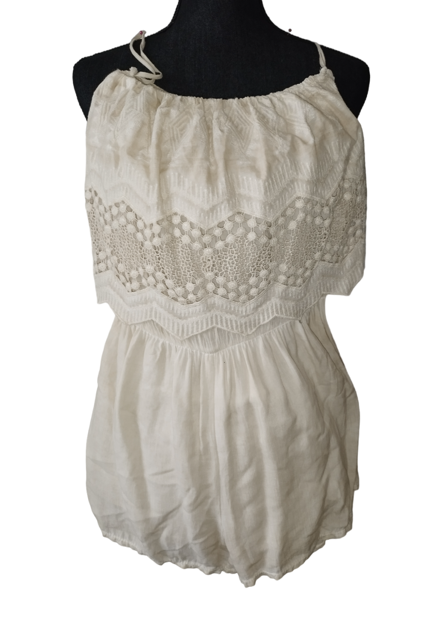 combi short bustier beige T. 36-S