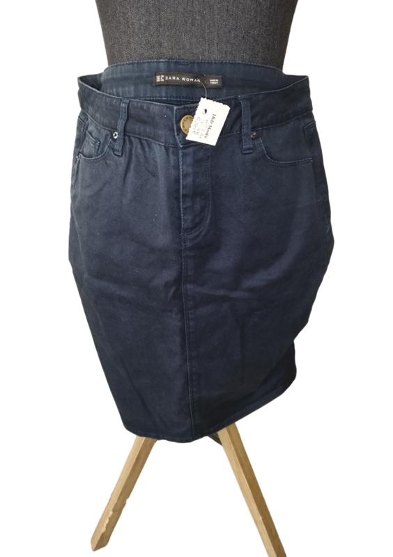 jupe bleu marine Zara T. 38 - M