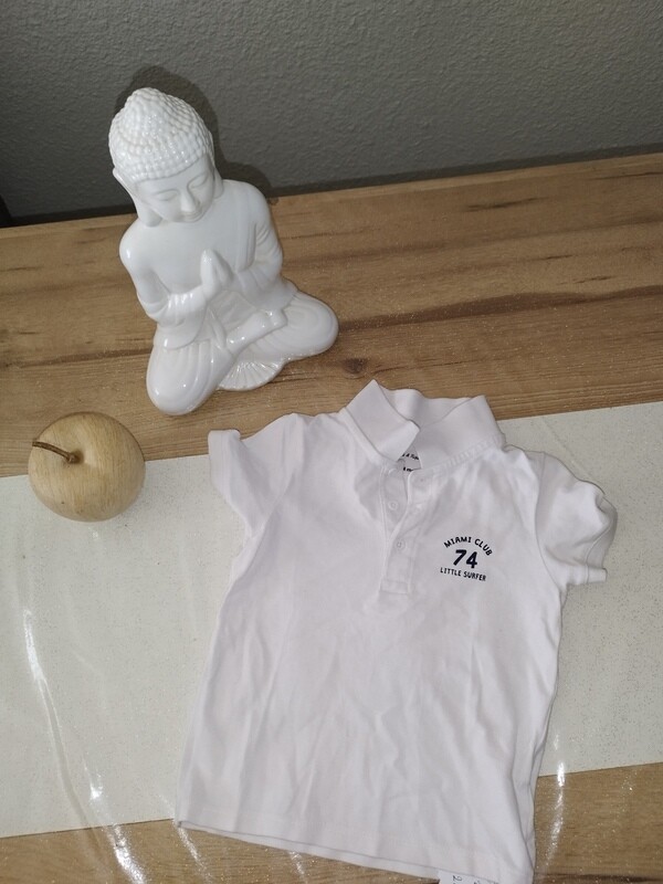 polo manche courte blanc Miami T. 24 MOIS