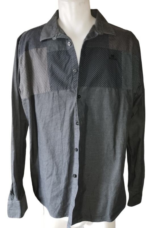 Chemise grise manche longue dessin T. 6