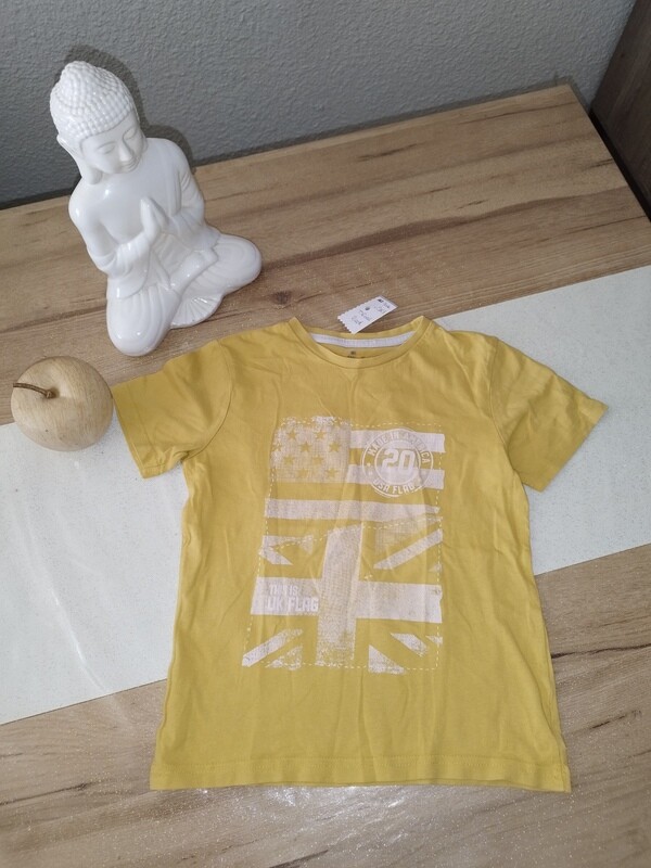 Tee-shirt manche courte jaune T. 6 ans
