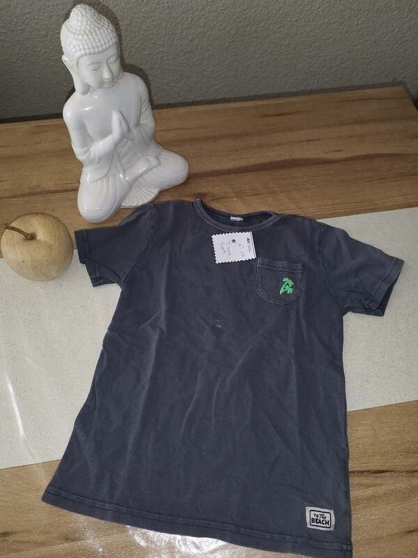 Tee-shirt gris palmier T. 4 ans