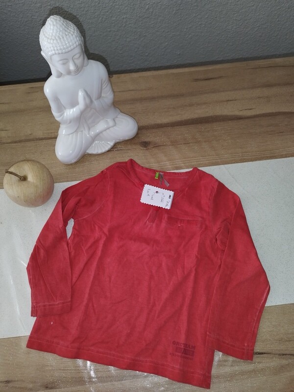 Tee-shirt manche longue rouge T. 4 ans