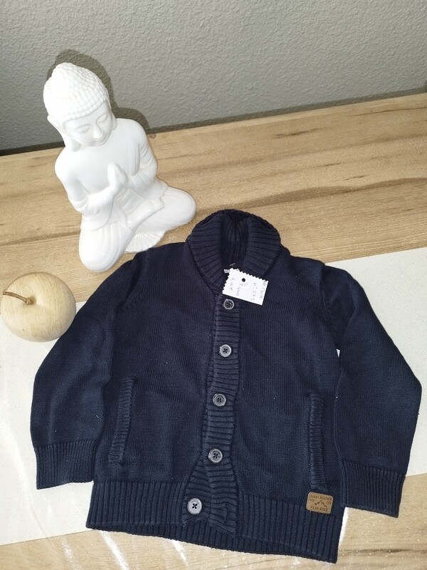 Gilet bleu marine T. 4 ans
