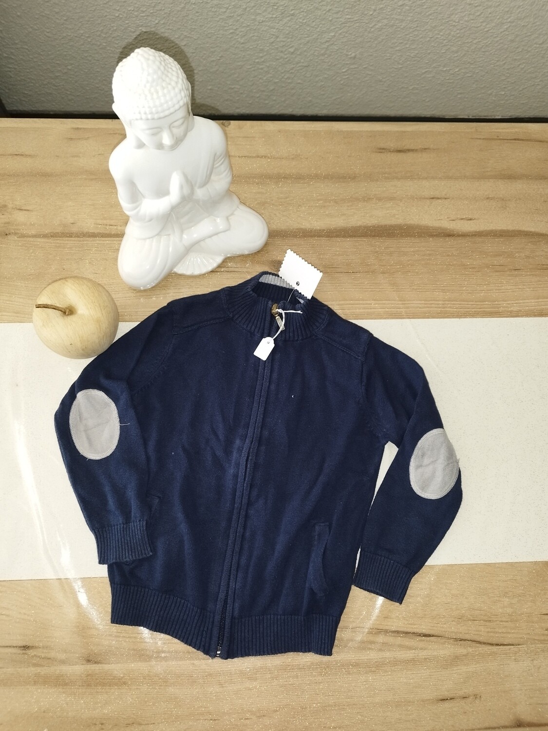 Gilet bleu marine in extenso T. 4 ans