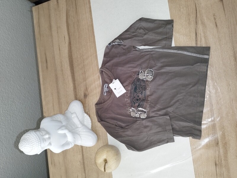 Tee-shirt kaki manche longue T. 4 ans