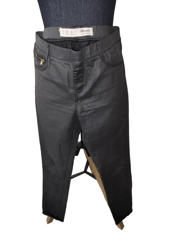 Pantalon simili cuir noir T. 38 - M