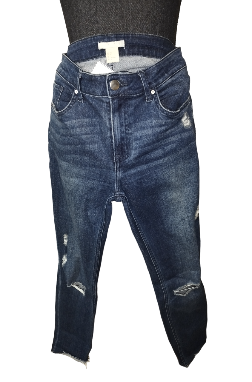 Jeans bleu foncé déchire T. 36-S