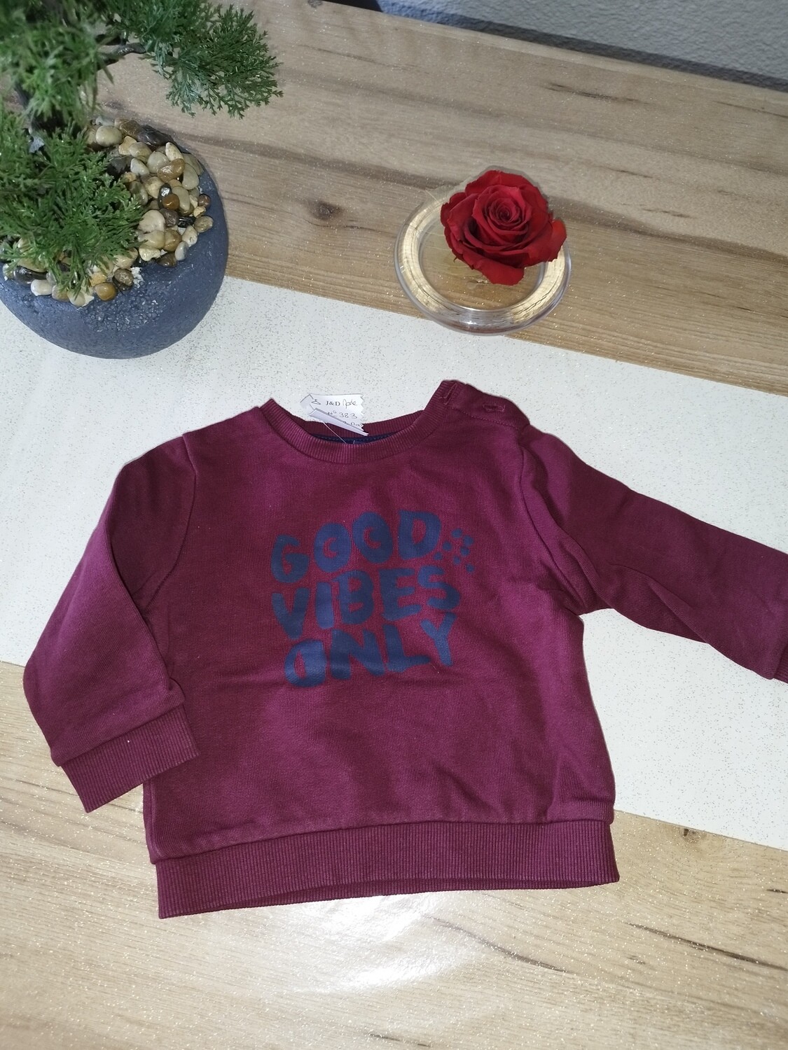 Pull Bordeau Kiabi T. 12 mois
