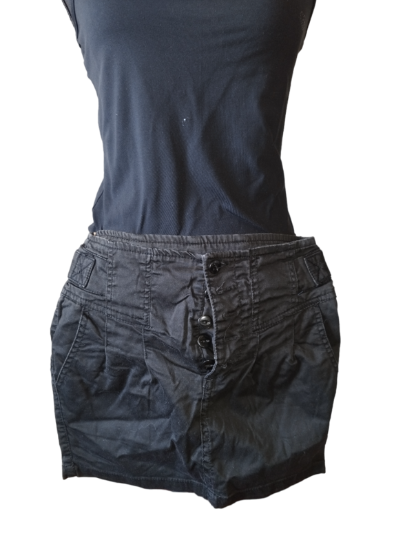Jupe noire courte bouton Jennyfer T. 34