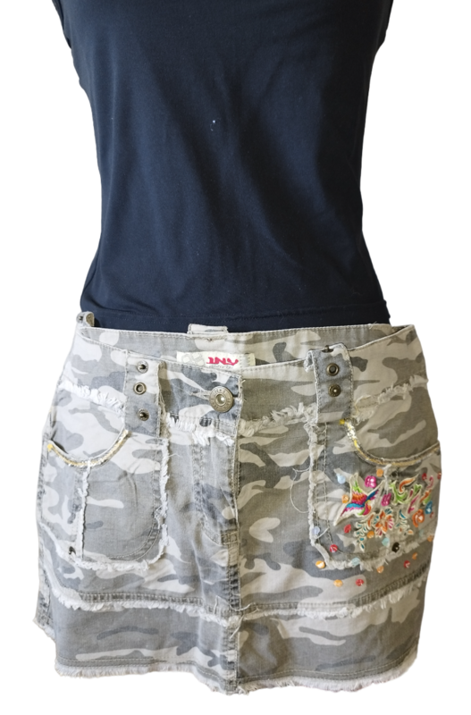 Jupe militaire strass jennyfer T. 36