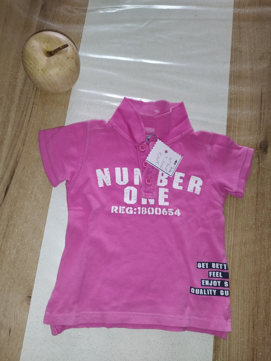 Polo rose TAO Taille: 2 ans