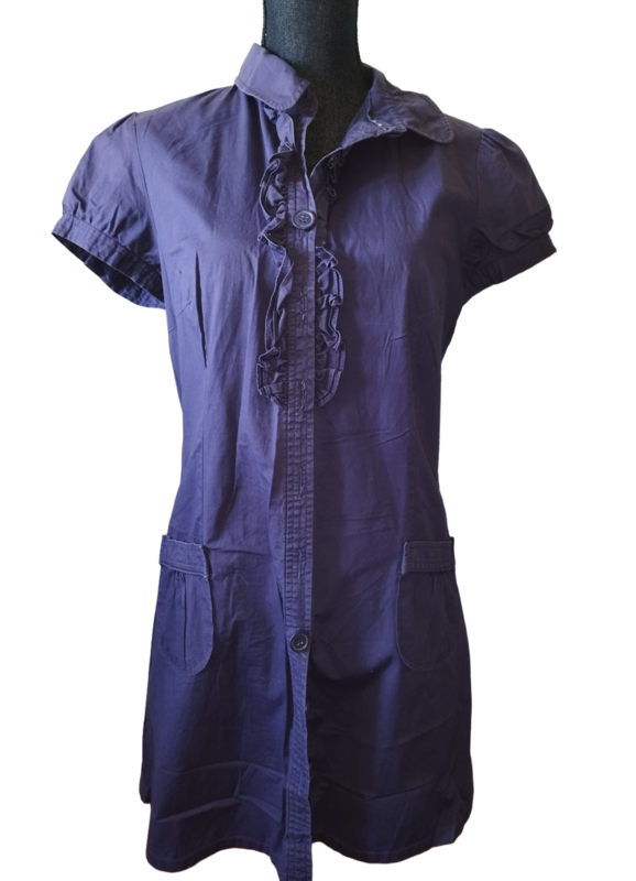 Robe chemise violette Taille: M-L